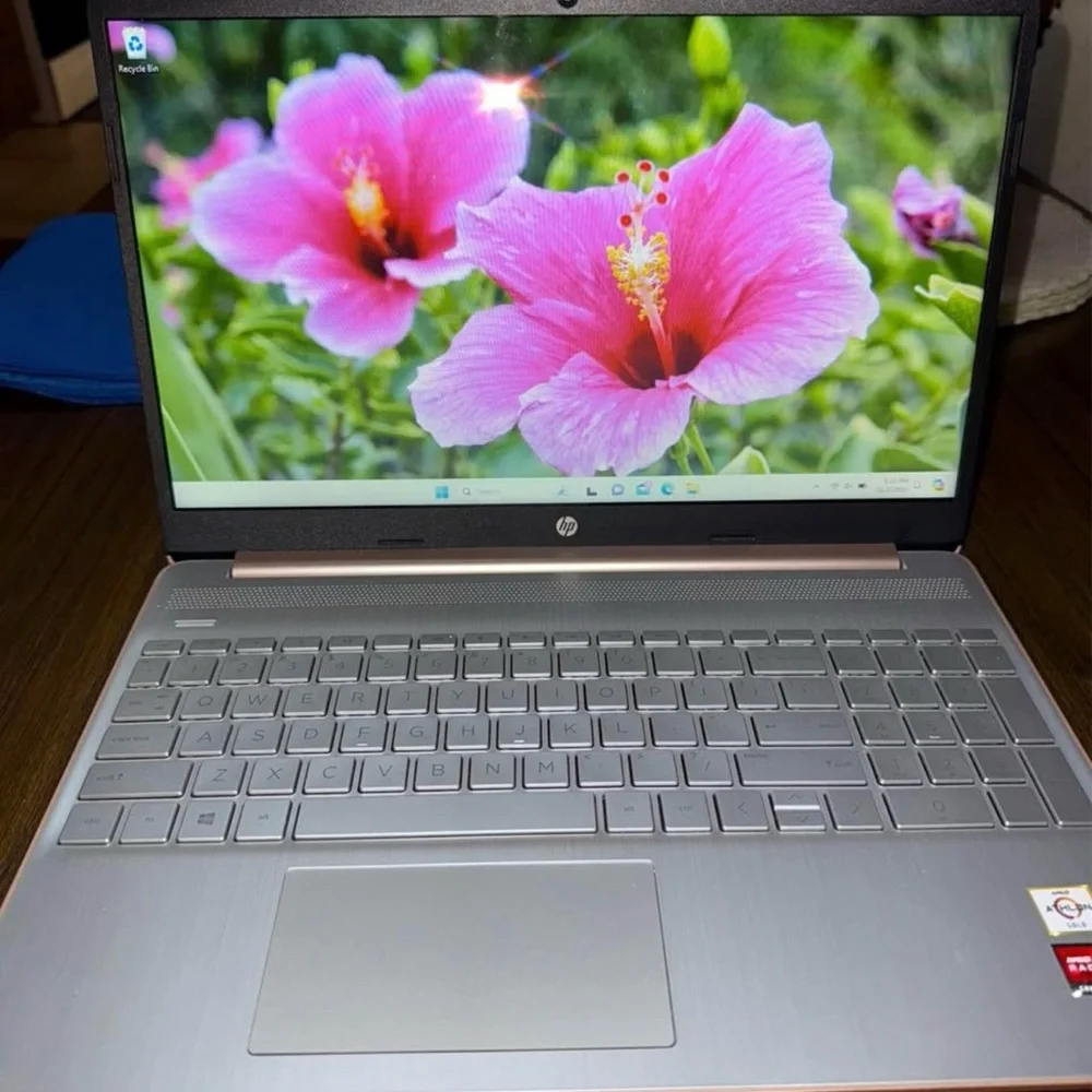 HP rose gold Laptop